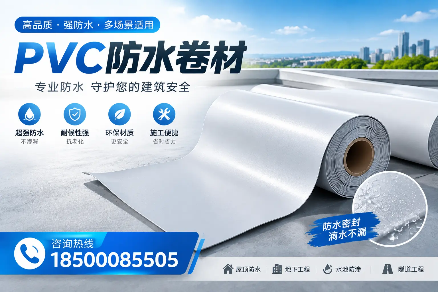 PVC防水卷材的市场竞争分析，开封品牌选择参考